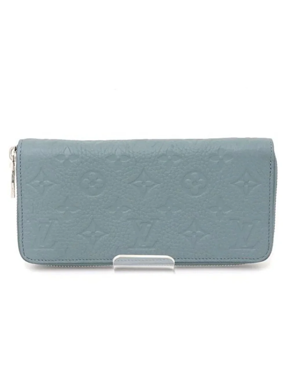Louis Vuitton Zippy Wallet Horizontal Misty Lake Monogram Taurillon Leather